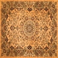 thumbnail image 1 of Ahgly Company Indoor Square Medallion Orange Traditional Area Rugs, 4' Square, 1 of 1