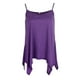 thumbnail image 2 of las mujeres atractivas correa de espagueti tops cuello en v plisada camisola púrpura 3xl Sunnimix tirante de espagueti sin mangas, 2 of 8