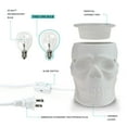 thumbnail image 2 of Star Moon Electric Wax Warmer Ceramic Wax Candle Melter for Home Decor, Resurgent Skull, White, 2 of 10