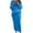 Blue, variant on ICHUANYI Womens Fashion Solid Color Crew Neck Sweater Suit Set Long Sleeve Cable Knitted Warm Fall Winter 2 Piece Sets