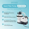 thumbnail image 6 of INTEX 3000 GPH Above Ground Pool Sand Filter Pump & 1.5" Pump Hose (2 Pack), 6 of 12