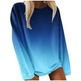 thumbnail image 2 of 2023 Chandail en Molleton Oversize pour Femmes Mode Femme Manches Longues Col Rond Blouse Imprimée Automne Pull Décontracté Tops Coupe Ample Tops pour Femmes, 2 of 5
