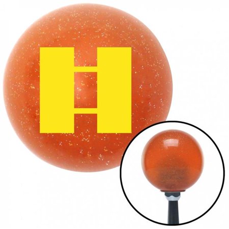 American Shifter 44244 Yellow Officer 03 Orange Metal Flake Shift Knob with M16 x 1.5 Insert Shifter Auto