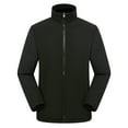 thumbnail image 2 of LSLJS Women's Fashion Fleece Solid Color Long Sleeve Interchange JacketWinter Shirt Blouse( Black, S), 2 of 3