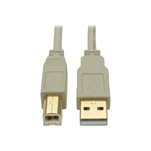 Tripp Lite U022 15' USB 2.0 Type-A to Type-B Male/Male Data Transfer Cable Beige U022-015-BE