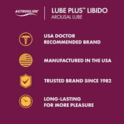 Astroglide Lube Plus® Libido (2.5 fl oz), Intimate Arousal Lube Heightens Desire and Sensitivity, Enhances Pleasure for Women and Men, Water Based, Easy Clean-Up, Paraben Free, Travel-Friendly Size