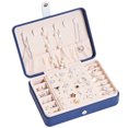 thumbnail image 1 of LCXmlly Desk Clock Jewelry Organizer Box Large Capacity Double Layer Dustproof with Removable Dividers, 1 of 6