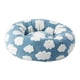 thumbnail image 2 of Cama para gatos tipo donut, antideslizante Azul grande, 2 of 9