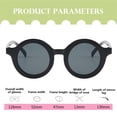 thumbnail image 7 of SEARCHI Kids Round Sunglasses Cute Circle Sunglasses  Baby Toddler Infant Polarized Frame Sunglasses Retro  Glasses, 7 of 7