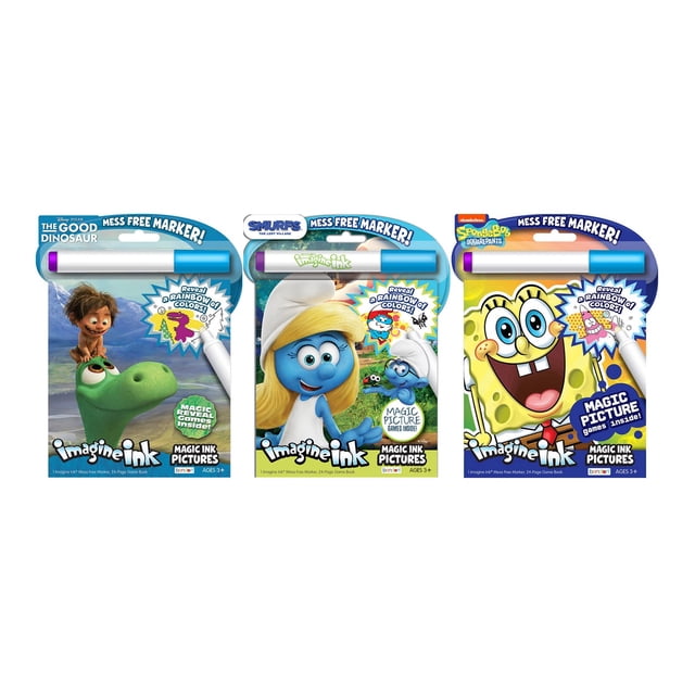 Bendon Spongebob Squarepants Imagine Ink Activity Book - Mess-Free Magic Marker Coloring