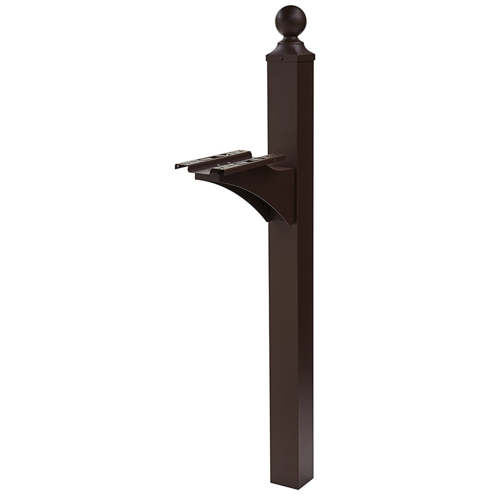 Gibraltar Mailboxes Landover Decorative Aluminum Venetian Bronze Slip-Over Mailbox Post,... by Solar Group Inc.