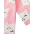 thumbnail image 4 of QEFJNO Newborn Baby Girls' 3-pack Sleep and Play Footies Pajamas One-Piece Sleeper Button Jumpsuit Cotton Cat PJs, 4 of 14
