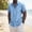 Light Blue men's linen shirts short sleeve a1, variant on MORESEC Men's Linen Shirts For Summer Casual Wear Short Sleeve Collared Solid Beach Slim Fit Button Down Shirts Vacation Fashion Clothing, Army Green L