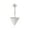 White, variant on AVORA 10K Yellow Gold Simulated Diamond CZ Triangle Belly Button Ring Body Jewelry (14 Gauge)