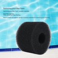 thumbnail image 3 of Pool Filter  Sponge, Washable Reusable Swimming Pool Filter Foam Cartridges Replacement For Pool Pump, PU Black Cleaner Sponge, 5 Pack Easy To Install, 3 of 8
