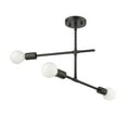 thumbnail image 4 of Z Lite 731-3SF-MB 23.25 in. Modernist Three Light Semi Flush Mount Light, Matte Black, 4 of 7