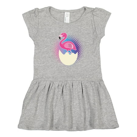 

Inktastic Easter for Girls Flamingo Egg Hatching Gift Toddler Girl Dress