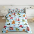 thumbnail image 2 of Castle Fairy Children Gingerbread Man 3 Pieces Queen Comforter Set,Geometric Lattice Ultra Soft Bedding Sets,Christmas Tree Bedding Comforter Set,Breathable Home Decor, 2 of 8