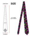 thumbnail image 3 of Men'S Tie 4.7×3.1in Is Not Easy To Deform And Fade Anti-Drift Button Design Is Easy To Take Care Of For Work Travel Daily Business Bold Neon Contemporary Ribbon Bow Pattern, 3 of 8