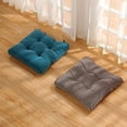 thumbnail image 5 of Nvzi Soft Patio Outdoor Corduroy Chair Pad with Ties Home Decor Indoor Dining Chairs Cushion 18"×18"×3.6" Grey 1Pc, 5 of 5