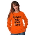 thumbnail image 4 of Fall Pumpkin Spice and Jesus Christ Women Crewneck Sweatshirt Brisco Brands S, 4 of 6