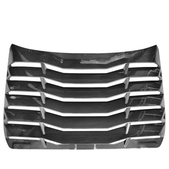 Ikon Motorsports Compatible with 16-21 Honda Civic Sedan IKON Style Window Louver ABS Carbon Fiber Print