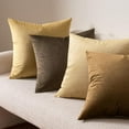 thumbnail image 4 of Pack of 2, Polyester Soft Solid Decorative Square Throw Pillow Covers Set Cushion Case for Sofa Bedroom Car 18 x 18 Inch 45 x 45 Cm, 4 of 6