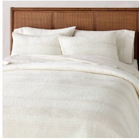 3pc Full/Queen Heather Stripe Comforter Bedding Set Twilight Taupe - Hearth & Hand™ with Magnolia