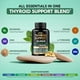 thumbnail image 5 of Apoyo tiroideo para mujeres - Astrágalo | Selenio 200 mcg | Zinc y Yodo | L-Tirosina | Hierbas adaptógenas - Antioxidante y apoyo inmunológico 21 en 1 - Vegano, sin OGM, probado en laboratorio - 60 cá, 5 of 5