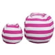 thumbnail image 2 of Bolsa de almacenamiento de juguetes de peluche para niños, sofá puf a rayas para niños, bolsa de viaje con cremallera de gran capacidad para guardar edredones, 2 of 2