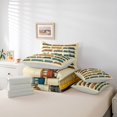 thumbnail image 6 of Manfei Toy Train 7-Piece Twin Bedding,Cartoon Boys Art Bedding Comforter Set,Yellow,Light Gray Reversible, 6 of 7