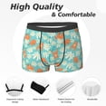 thumbnail image 2 of Men's Boxer Briefs, Cute Sloth on Floral Tree Soft Comfy Mens Underwear Boxer Briefs Breathable With Widen Waist, 2 of 7