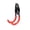 Small J-Hook, variant on Garage Storage Hooks, Small U-Hook Heavy Duty Utility Hooks, Anti-Slip PVC Coated Steel Wall Hangers for Garage Tool Organization, Extension Cords, Hand Tools - Orange