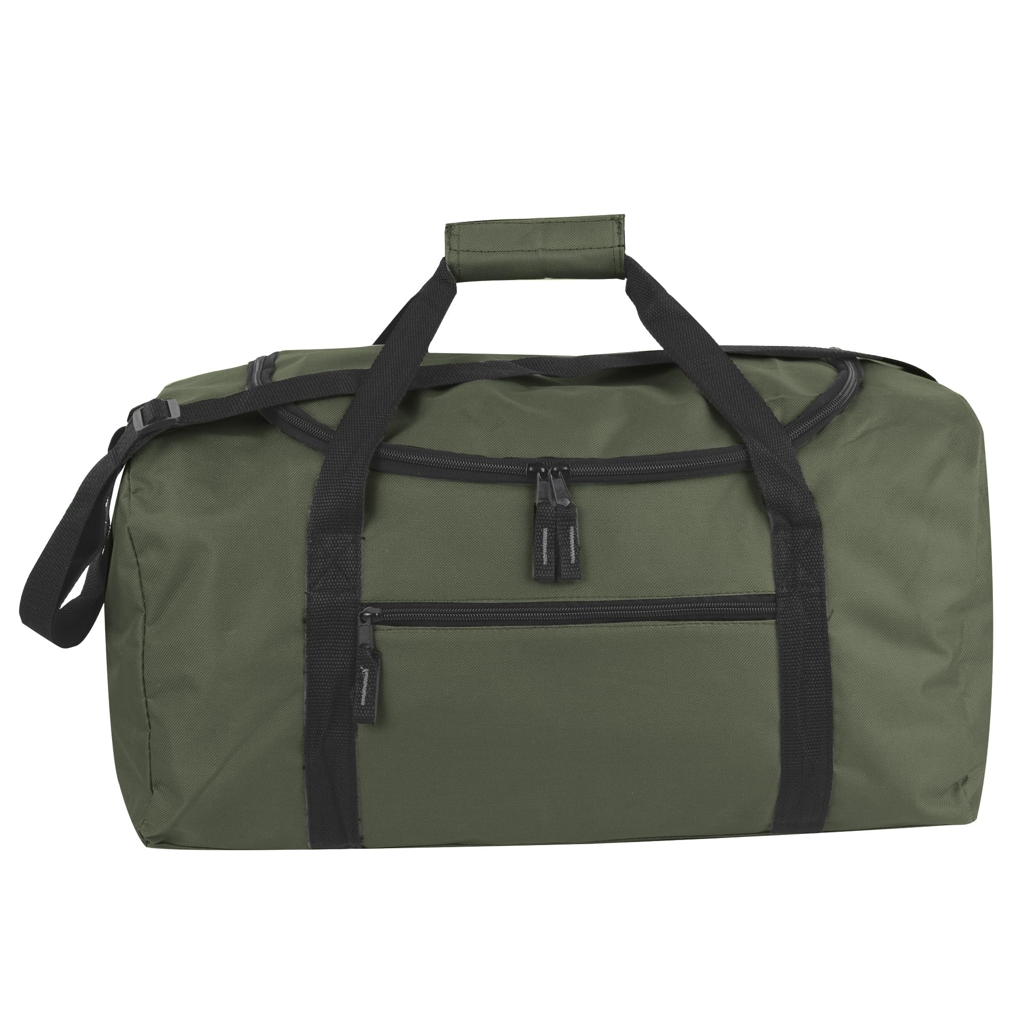 24 Pack of Bulk Wholesale 20 Inch 40 Liter Weekender Overnight Duffel Shoulder Bags for Sports, Travel and Commute in Assorted Colors