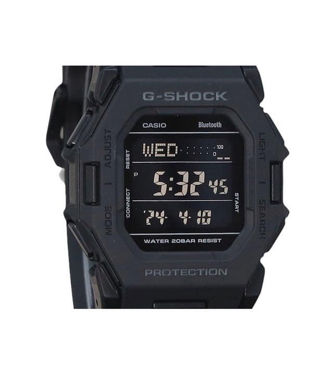 Casio D-B500-1 G-Shock Digital Smartphone Link White Resin Strap Quartz GD-B500-1 200M Men's Watch