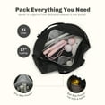 thumbnail image 6 of Hynes Eagle Pickleball Tennis Racquet Bag Lightweight Gym Duffel with Shoe Compartment， Black, 6 of 11