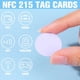 thumbnail image 5 of 160 Etiquetas NFC 215, Chip Adhesivo NFC, Etiqueta NFC Redonda, Tarjeta NFC Regrabable, Parte Posterior Adhesiva, Dispositivo de Teléfono Celular Habilitado para NFC, 5 of 5