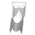 thumbnail image 3 of Cinturón de cadena de cintura de vientre de bikini de cadena con flecos borla Plata Zulema Traje de cadena de cuerpo, 3 of 8