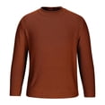 thumbnail image 2 of Grrvtrz Chandails pour Hommes Col Rond Chandail Décontracté Manches Longues Tissage Épais Chandail Texturé Mode Automne 2025, 2 of 7