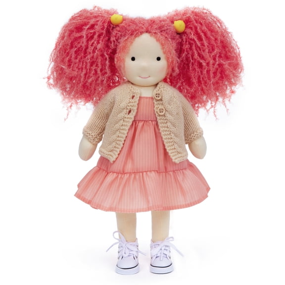 Birthday Gift for Girl - Creative Waldorf Rag Doll 12 Inch Organic Baby Doll Handmade Perfect Gift with Exquisite Box