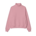 thumbnail image 5 of Maplenight Womens Mock Neck Sweatshirt Raglan Sleeve Loose Fit Oversized Pullover Tops Long Sleeve Warm Sweatshirts with Pocket, 5 of 6