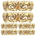 thumbnail image 1 of Milisten 6pcs Alloy Dreadlocks Rings Hair Rings Hollow Out Dreadlocks Delicate Hair Cuffs, 1 of 5