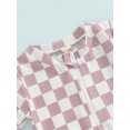 thumbnail image 5 of Jxzom Toddler Baby Girl Rash Guard Swimsuit Rompers 0 3 6 12 18 Months Checkerboard Zipper One Piece Bathing Suit, 5 of 8