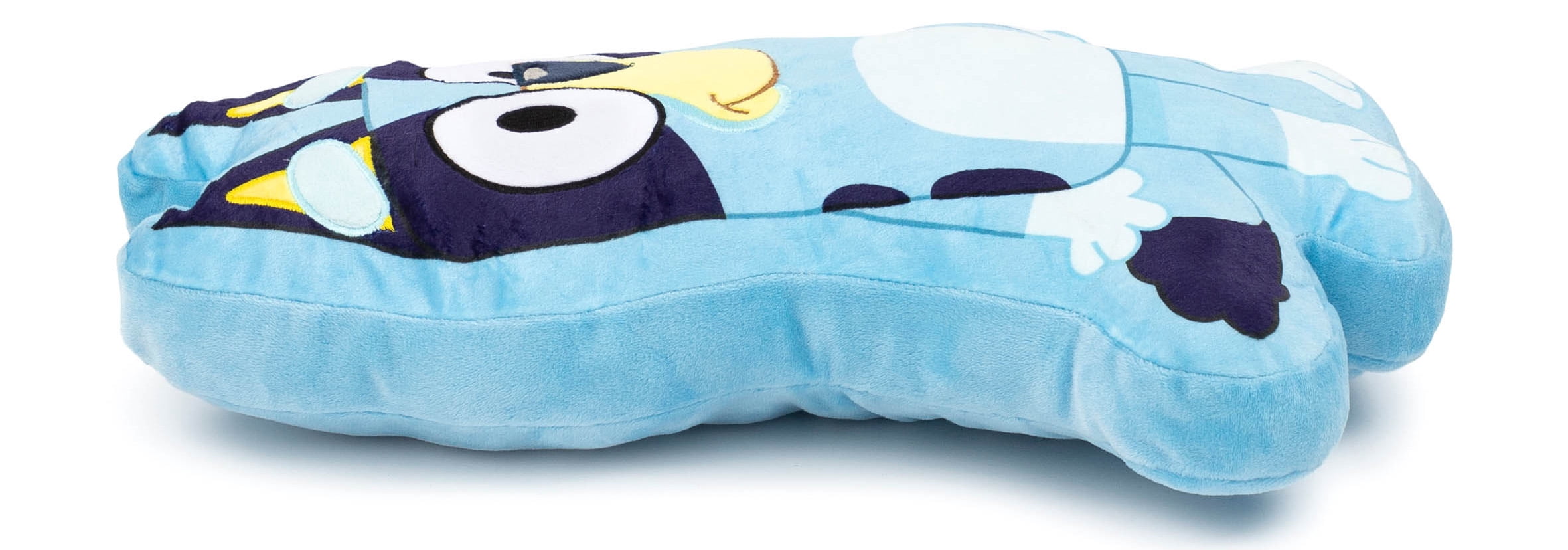 BBC Bluey Shaped Blue Pillow, 1 Pack 100% Microfiber, Kids Bedding