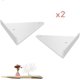 thumbnail image 3 of 2 soportes para estantes, soportes para estantes, soportes para estantes de pared triangulares de metal flotante para estante, soporte de esquina, soporte invisible con tornillos para sala de estar, 3 of 5
