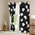 thumbnail image 3 of Feelyou Cartoon Love Heart Black Out Curtains, Black White Artwork Curtains Pack of 2 (42x63 Each), Teens Kids Boys Girl Bedroom Curtains, Blackout Curtains Bedroom Decor, 3 of 6