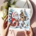thumbnail image 2 of 6 Pcs DIY 5D Diamond art Painting Christmas Cards Kits for Adults Diamond Art Greeting Cards Art Craft Gifts for Christmas (penguins), 2 of 9