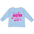 thumbnail image 3 of Inktastic Big Sister Again with Flowers and Arrow Girls Long Sleeve Toddler T-Shirt, 3 of 5