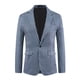 thumbnail image 5 of Blazers a rayas INSPIRE CHIC para hombres, chaquetas deportivas de un botón, corte slim fit, XL, azul marino, 5 of 6