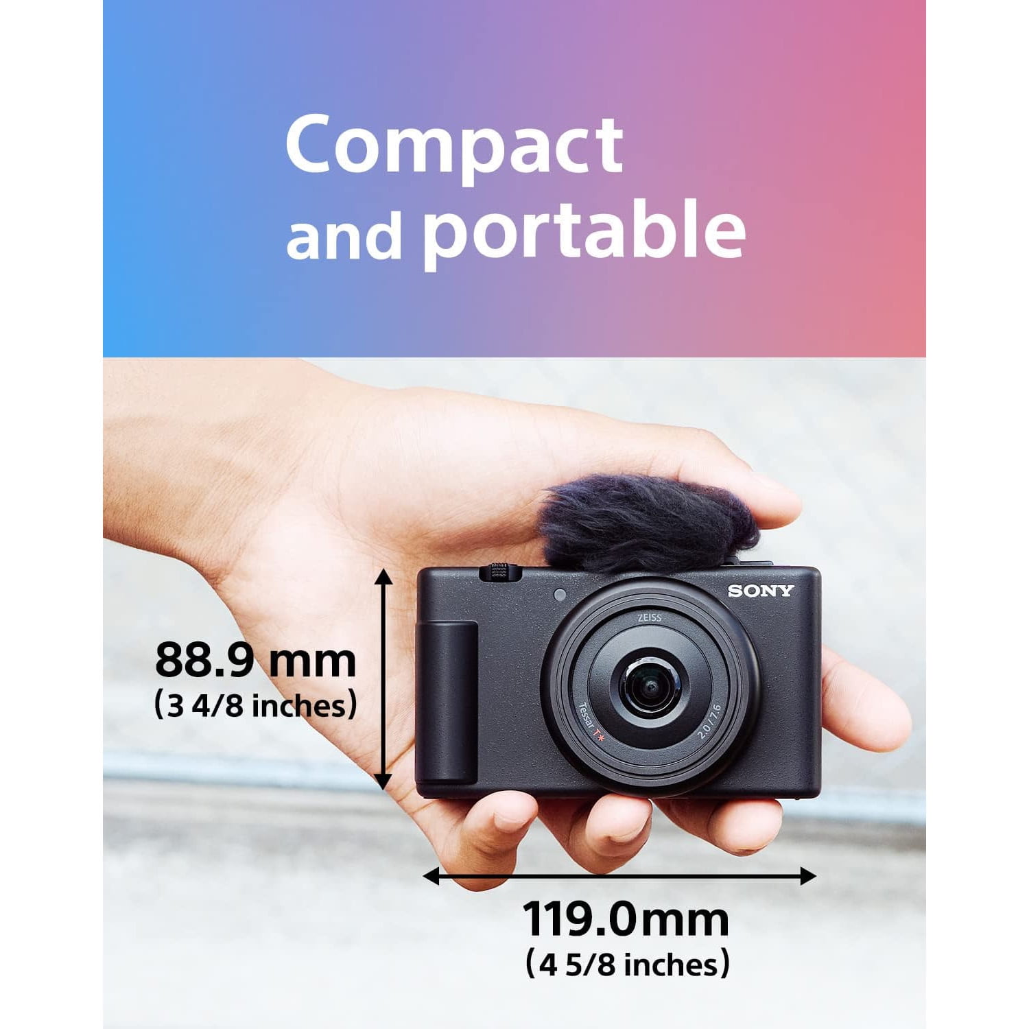 Sony ZV-1F Vlog Camera with 4K Video & 20.1MP for Content Creators and Vloggers White ZV-1F/W Bundle with Deco Gear Case + Extra Battery + Filter Kit + Photo Video Software| Official Sony USA Dealer